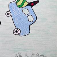 ニキ・ド・サンファル Niki de Saint Phalle　ナナ・パワー：ティータイム（Nana Power : Tea Time）版画 XIV