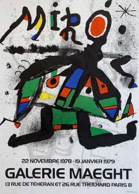Joan Miro [Dandy] 1969 Image size 74x59cm Original actinto &amp; carborundum