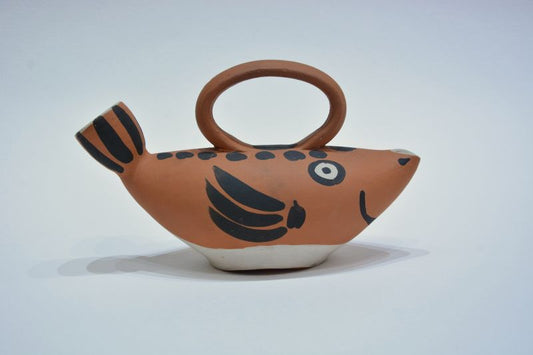 パブロ・ピカソ Fish Subject（魚のモティーフ）  陶器作品 1952年制作