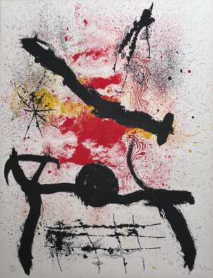 ジョアン・ミロ  Untitled  （無題）  オリジナルリトグラフ 1964年