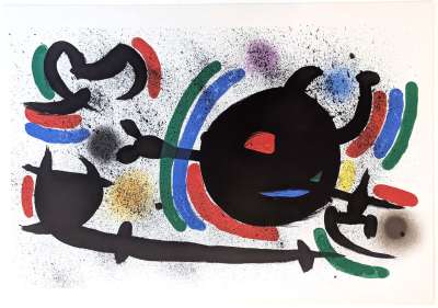 Joan Miro [Dandy] 1969 Image size 74x59cm Original actinto &amp; carborundum