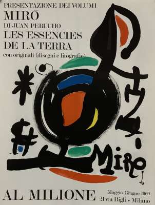 Joan Miro [Dandy] 1969 Image size 74x59cm Original actinto &amp; carborundum