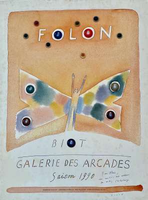 Jean-Michel Folon Folon Folon Exhibition Poster