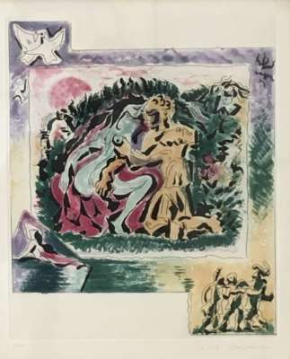 安德烈·马松　Andre Masson 　《解放了的耶路撒冷》