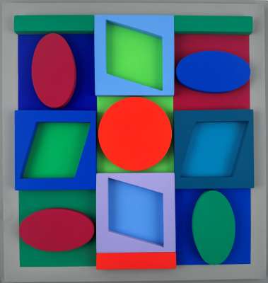 维克多·瓦萨雷利 Victor Vasarely 绿松石正面